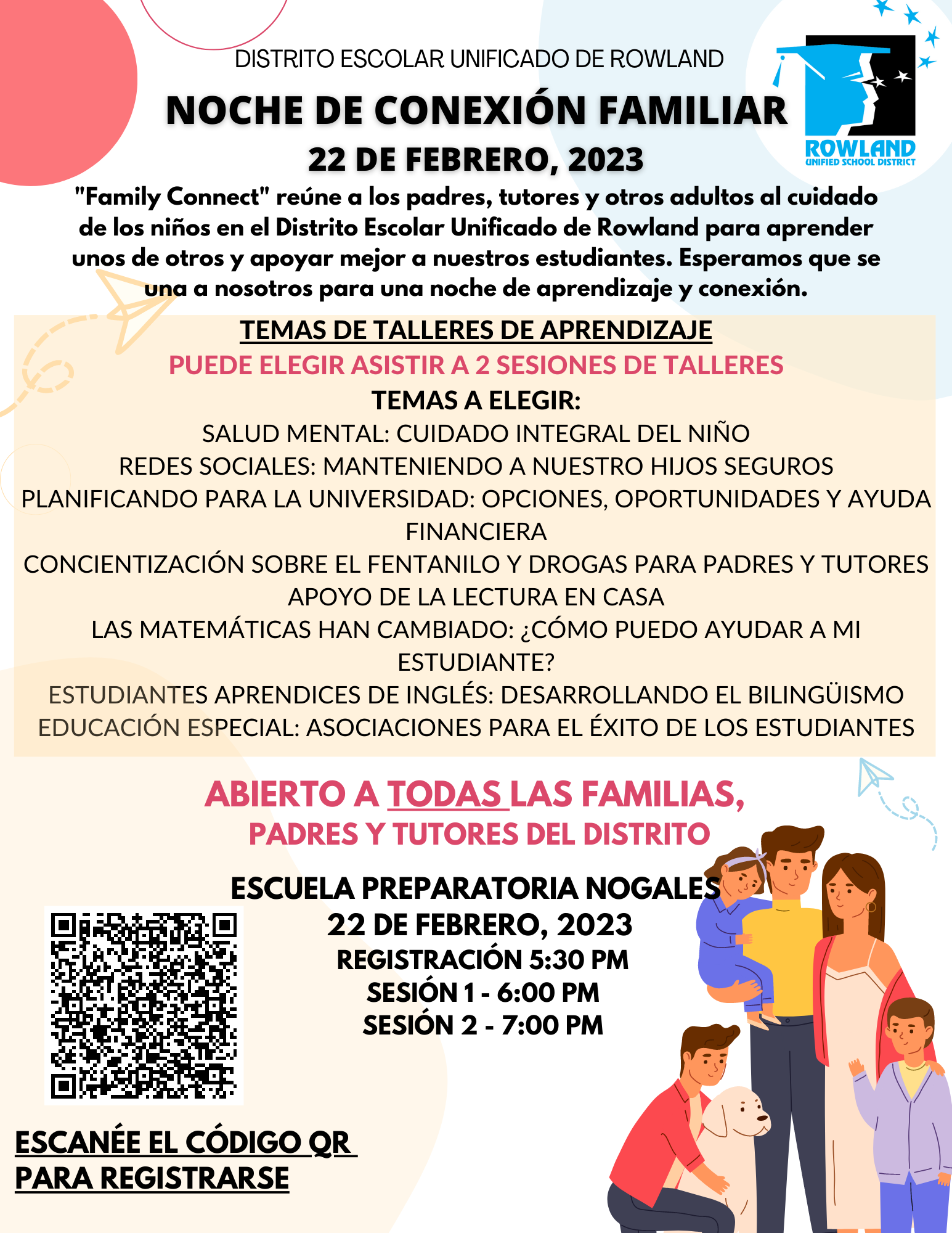 SPANISH Family Connect Flyer